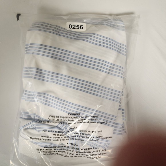 Nike Polo Shirt Mens 2XL White Striped Nike Dri-Fit Short Sleeve - Picture 15 of 15